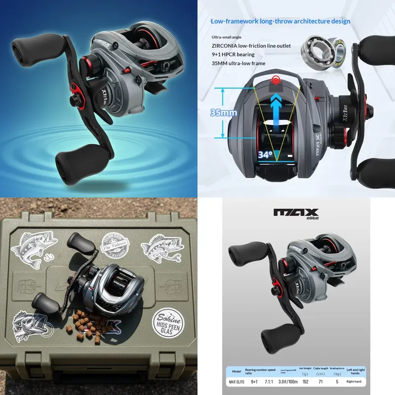 Baitcasting Reel - Carrete de Pesca ZGLY Abu Garcia
