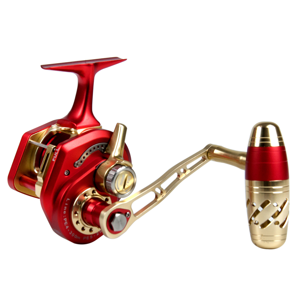 Baitcasting Reel - Carrete de Pesca Jigging Rojo de