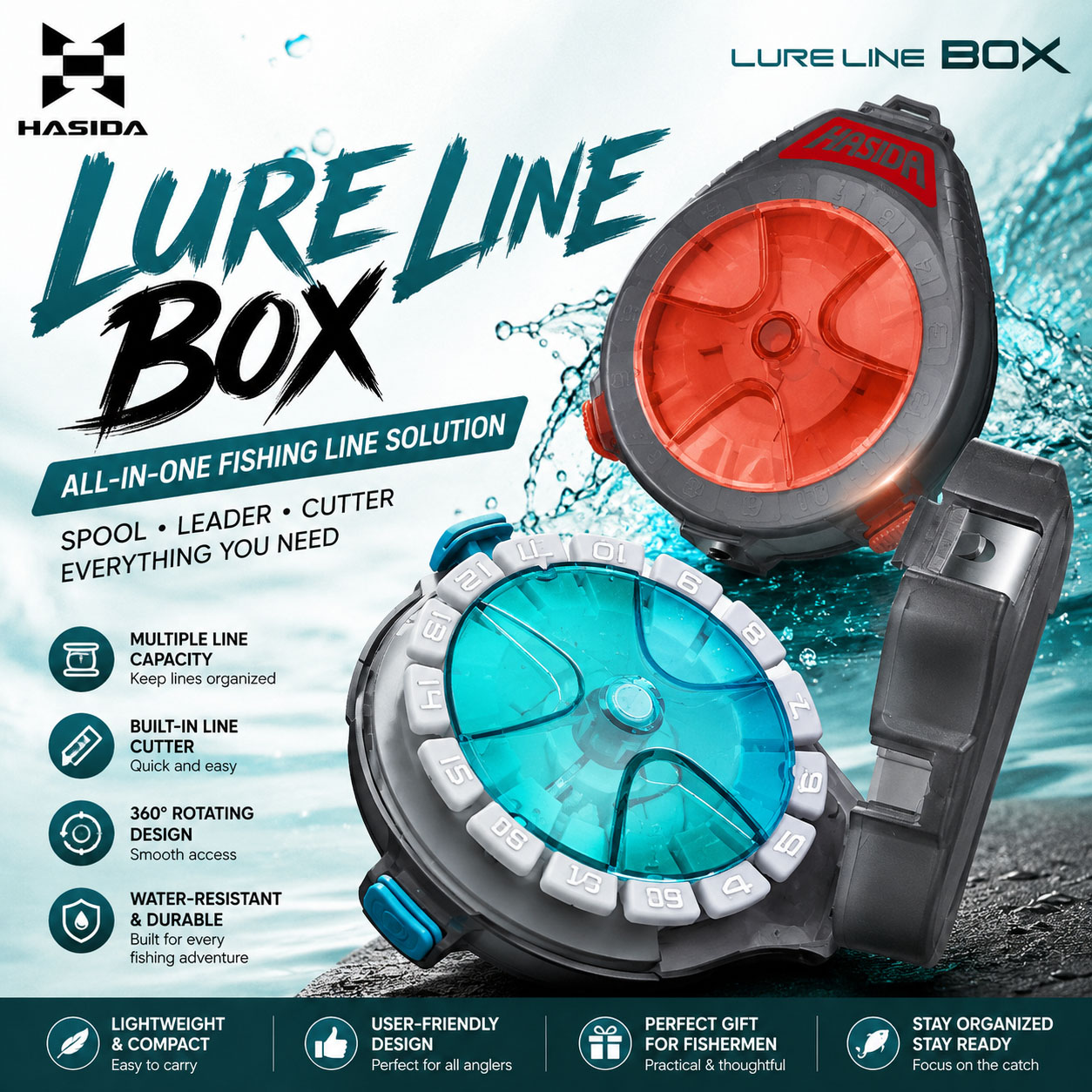 Spinning Reel - Caja de Pesca HASIDA Sub Line
