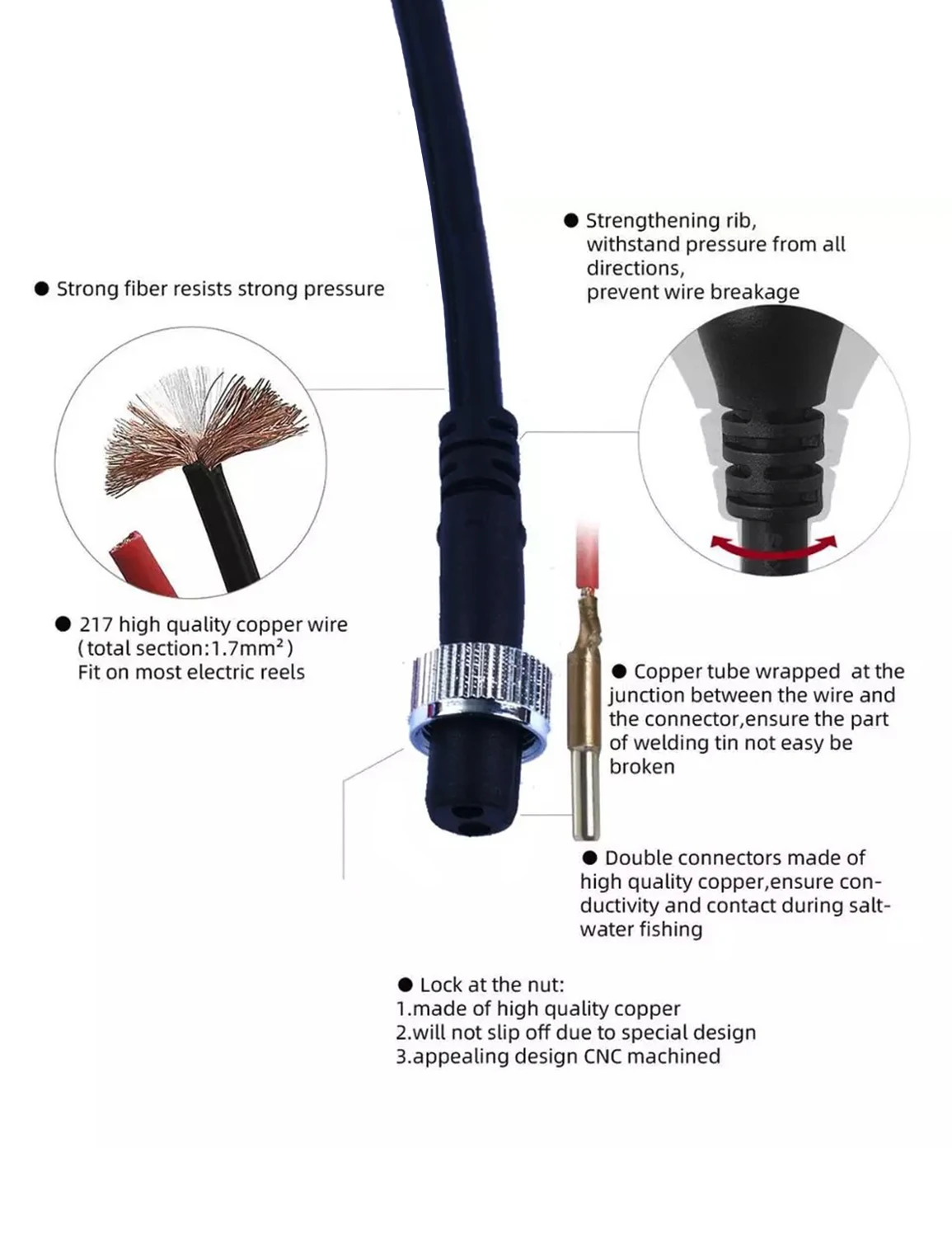 Cable de Conexión para Carrete - Conventional Reel reseña y precio