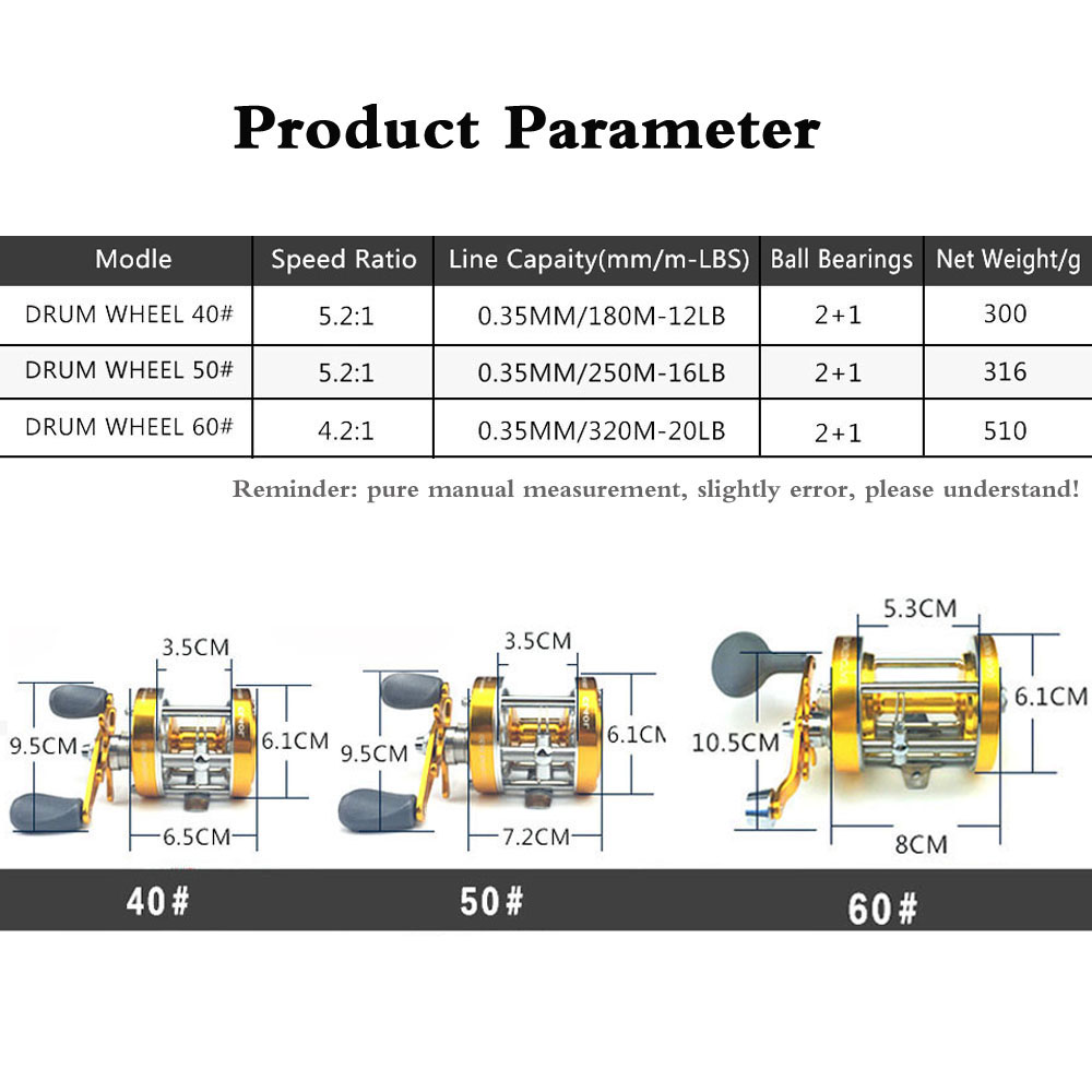 40 # -60 #   Carrete de pesca  - Trolling Reel reseña y precio